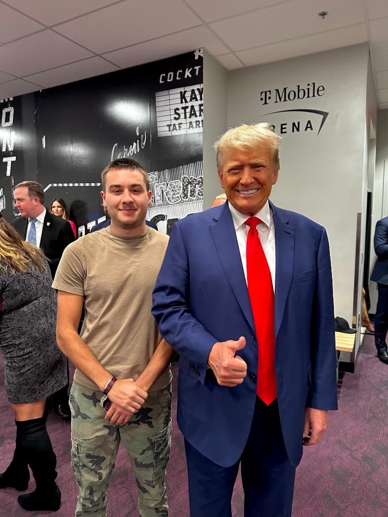 Founder with Donald Trump at T-Mobile Arena in Las Vegas