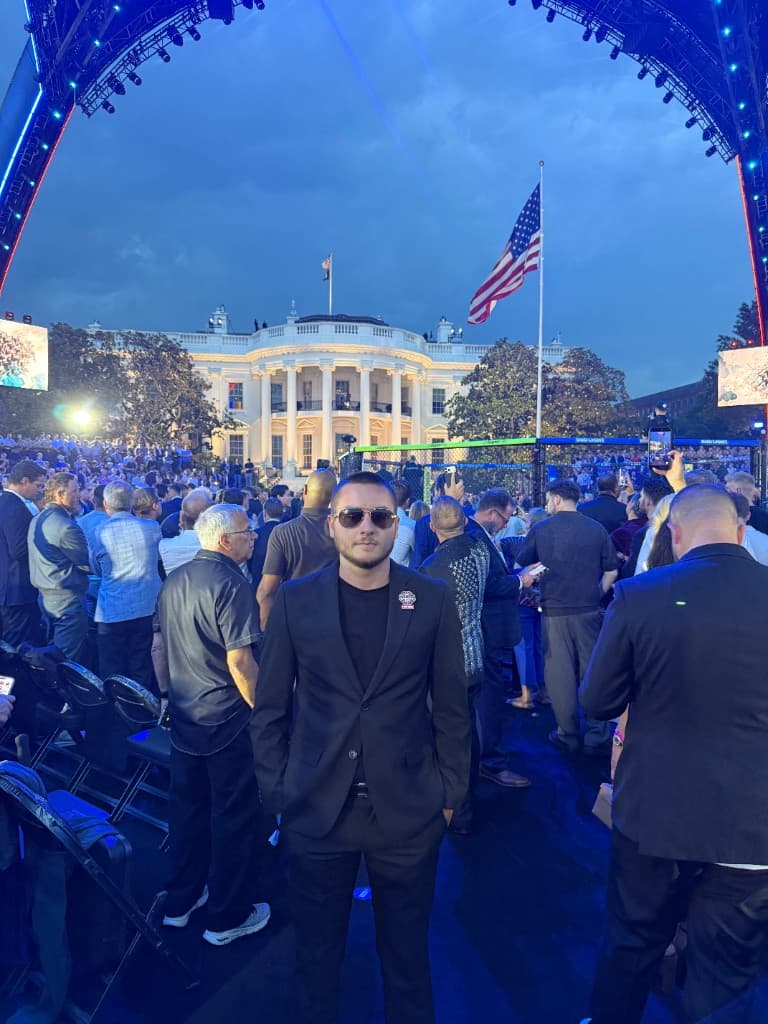 Founder at the White House during a housing policy event